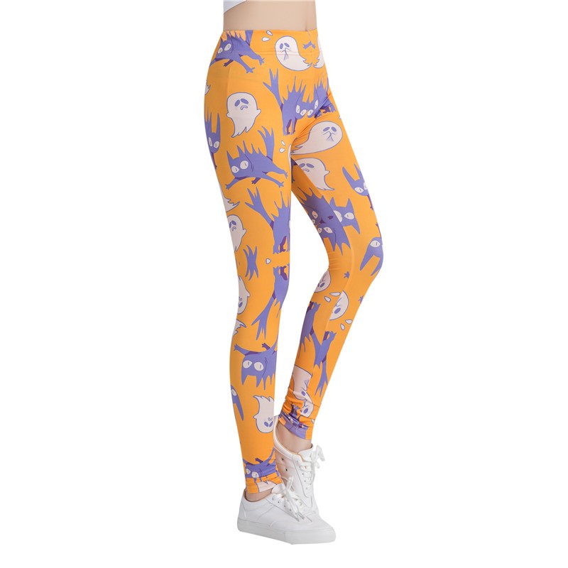 Women's Yoga pants Ghost for halloween Women's colorful Yoga pencil pants